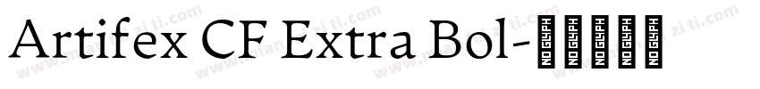 Artifex CF Extra Bol字体转换